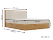 Boxspringbett mit Bettkasten 160x200 Forest Braun