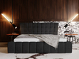 Polsterbett mit Bettkasten und Lattenrost 180x200 Paris Schwarz