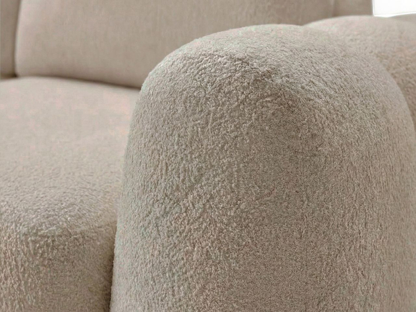 Ecksofa L-Form mit Schlaffunktion und Bettkasten Avelin Rechts Beige