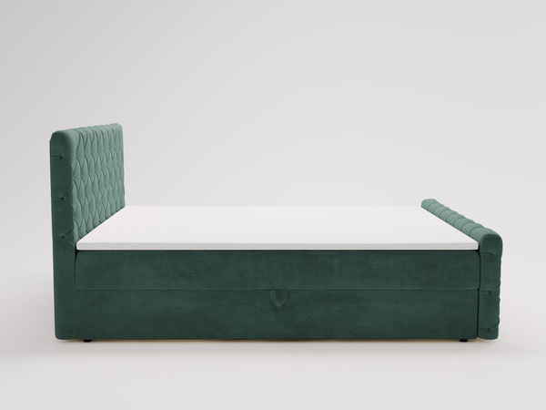 Boxspringbett mit Bettkasten 160x200 Lunaris Grün