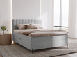 Boxspringbett mit Bettkasten 160x200 Primavera Hellgrau