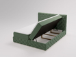 Boxspringbett mit Bettkasten 180x200 Canolo Grün