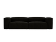 Sofa Moderne Cord Sofa für Wohnzimmer Landi Schwarz