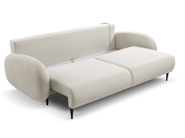 Schlafsofa mit Bettfunktion und Bettkasten Alta Hellgrau