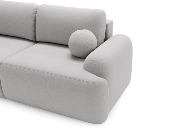 Sofa mit Schlaffunktion und Bettkasten Aurio Grau