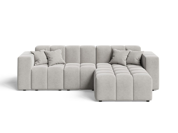 Ecksofa L-Form Rechts Moderne Ecksofa Loopo Grau