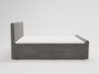 Boxspringbett mit Bettkasten 120x200 Lunaris Dunkelgrau