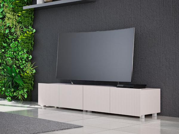 Set mit zwei TV-Lowboard mit Türen 100 cm Kioto Cashmere