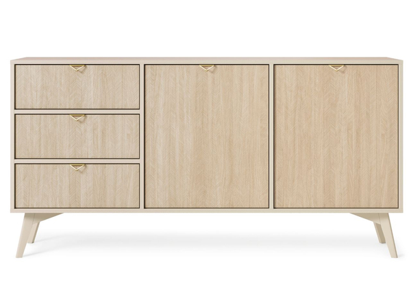 Kommode mit Türen und Schubladen Modena Beige