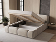 Polsterbett mit Bettkasten und Lattenrost 180x200 Aubi Beige