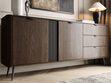 Hochkommode mit Türen und Schubladen Magico Eiche Dunin