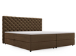 Boxspringbett mit Bettkasten 200x200 Bergamo Braun