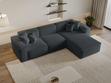 Ecksofa L-Form Rechts Arizona Dunkelgrau