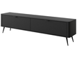 TV-Lowboard mit Türen 200 cm Latina Schwarz