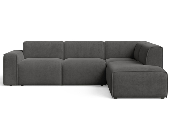 Ecksofa L-Form Rechts Eluno Grau