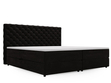 Boxspringbett mit Bettkasten 140x200 Bergamo Schwarz