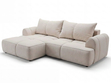 Ecksofa L-Form Links mit Schlaffunktion und Bettkasten Bonno Beige