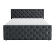 Boxspringbett mit Bettkasten 120x200 Montego Dunkel grau