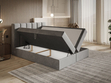 Boxspringbett mit Bettkasten 180x200 Cascada Beige