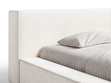 Polsterbett mit Bettkasten und Lattenrost 140x200 Mali Creme