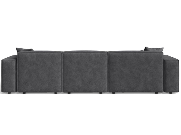 Ecksofa L-Form Links Arizona Dunkelgrau