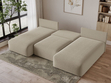 Ecksofa U mit Schlaffunktion und Bettkasten Ronni Beige