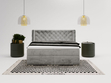 Boxspringbett mit Bettkasten 160x200 Lion Grau