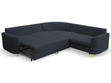 Ecksofa L-Form Links mit Schlaffunktion und Bettkasten Limon Dunkelblau