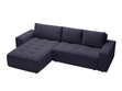 Ecksofa L-Form Links mit Schlaffunktion und Bettkasten Portland Anthrazit