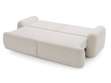 Sofa mit Schlaffunktion und Bettkasten Aurio Weiß