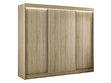 Schiebetürenschrank 250 cm mit LED-Beleuchtung Diano Eiche Sonoma