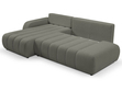 Ecksofa mit Schlaffunktion und Bettkasten Links Adoro Grau 