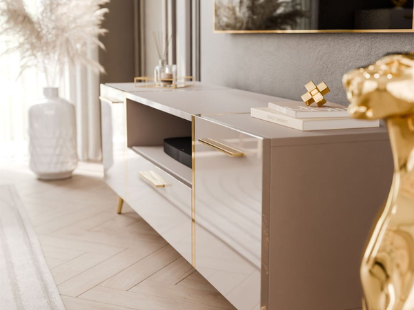 Wohnzimmer-Set im Glamour-Stil Lunelie Kaschmir