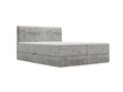 Boxspringbett mit Bettkasten 160x200 Forte Hellgrau