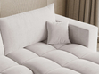 Ecksofa L-Form mit Schlaffunktion und Bettkasten Neva Grau