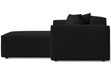 Ecksofa L-Form Rechts Arizona Schwarz
