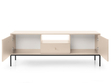 TV-Lowboard mit Schublade und Türen mit Schwarz Metallbeinen Amor Beige