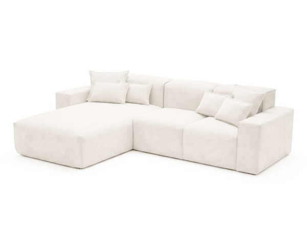 Ecksofa L-Form Links Moderne Ecksofa Leni Creme