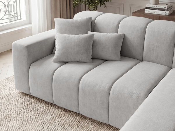 Ecksofa L-Form Rechts Nork Grau