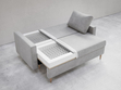 Schlafsofa mit Bettfunktion und Bettkasten Castelo Beige
