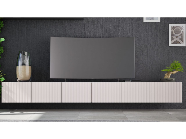 Set mit zwei TV-Lowboard mit Türen 150 cm Kioto Cashmere