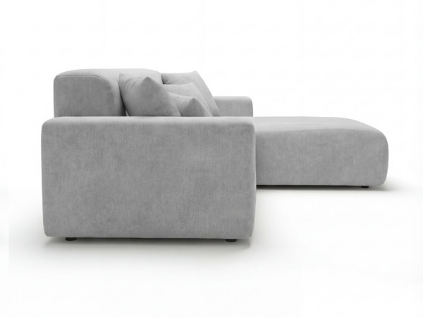 Ecksofa L-Form Rechts Nork Grau