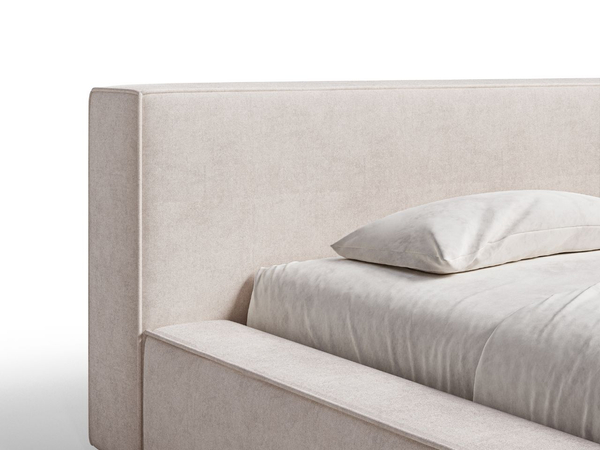 Polsterbett mit Bettkasten und Lattenrost 120x200 Mali Beige
