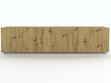 Set mit zwei TV-Lowboard mit Türen 150 cm Kioto Artisan Eiche
