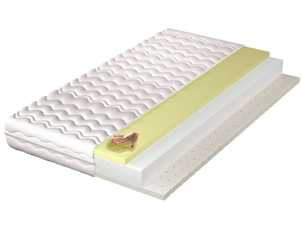 Schaumstoffmatratze mit Memory-Schaum und Latex Tenso 90x200