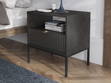 Nachtschrank mit Schublade Amber Schwarz