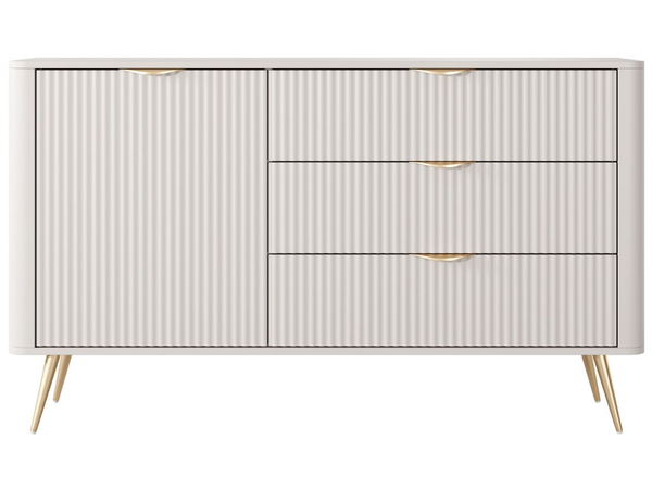 Kommode mit Türe und Schubladen Latina Beige