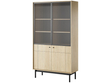 Vitrinenschrank Julio Linea Eiche