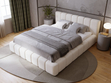 Polsterbett mit Bettkasten und Lattenrost 180x200 Orio Beige