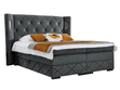 Boxspringbett mit Bettkasten 180x200 Neria Lux Dunkelgrau